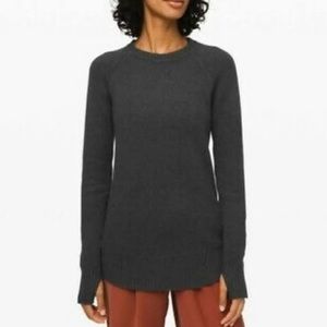 Lululemon Casual Cotton Cashmere Blend Sweater with Thumb Holes